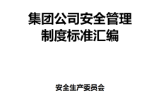 【免费下载】集团安全管理制度汇编（700页）【01-0036】